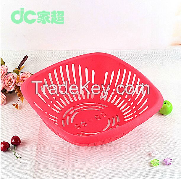 Unique Design Food Grade Plastic Basket Fruit Basket, Vegetable Washing Basket