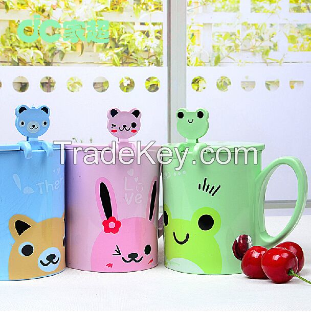 Kids Water Drinking Cup/Children Drinking water cups/Kids Cartoon Cups with spoon and cover