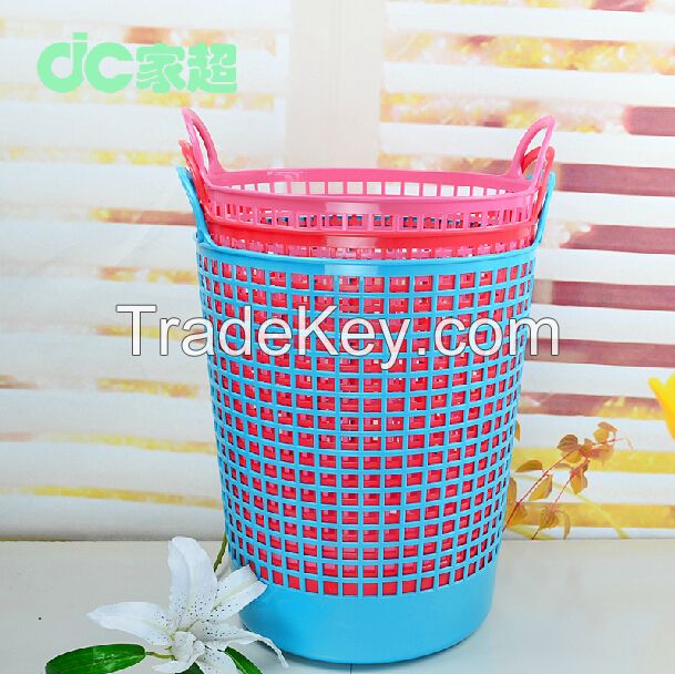 Hold for Dirty Clothes or Clean Clothes Big Volumn Household Necessary Round Plastic PP Laundry Basket