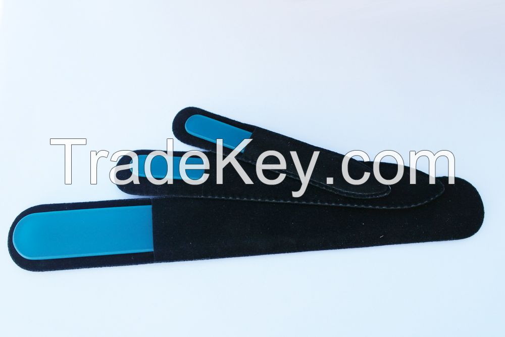 Glass nail file in color handle