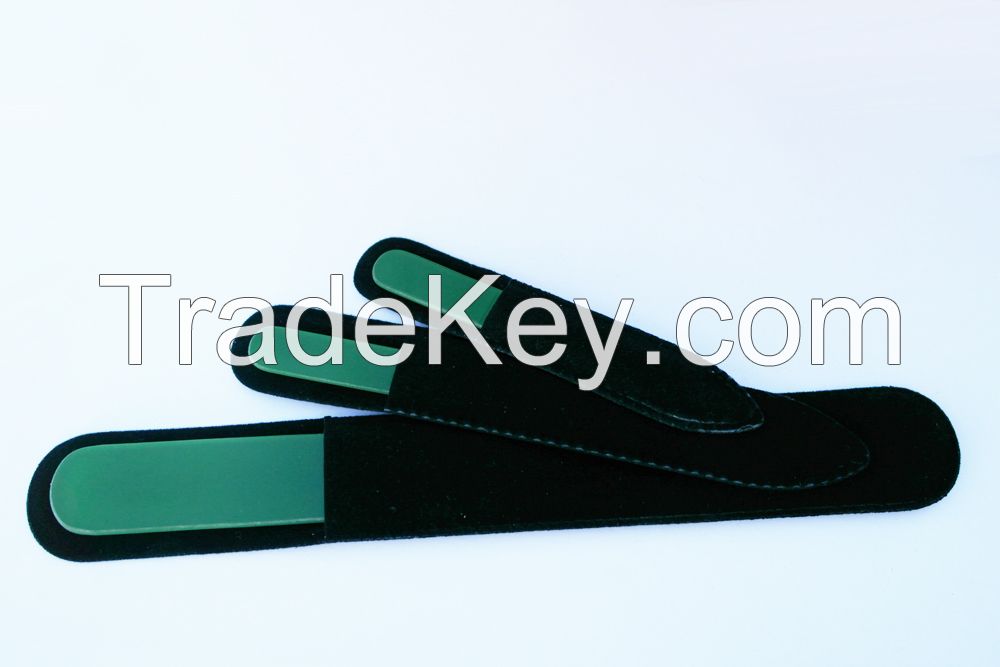 Glass nail file in color handle
