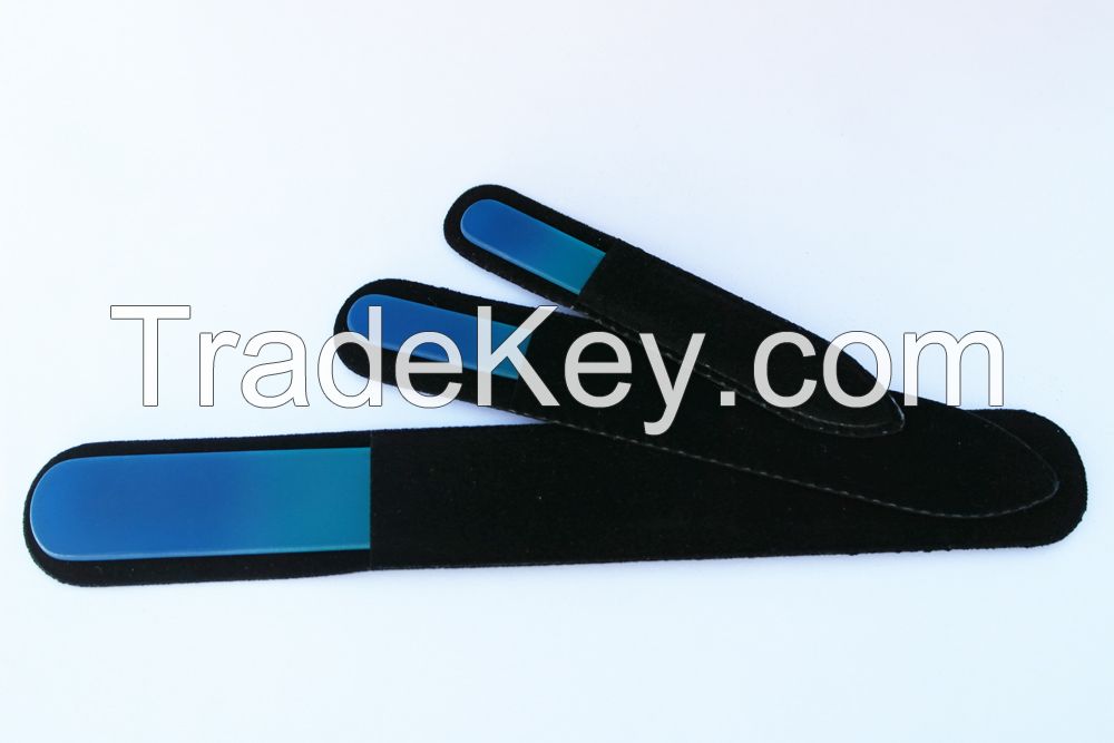 Glass nail file in color handle