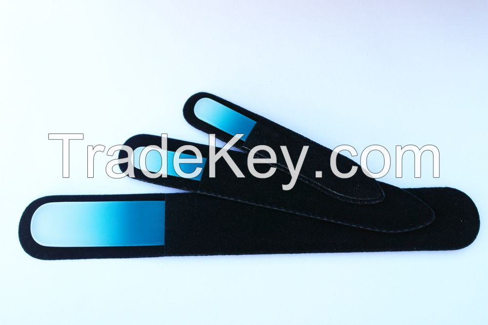 Glass nail file in color handle