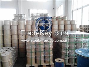 stainless steel wire rope, PVC or Nylon coated wire rope