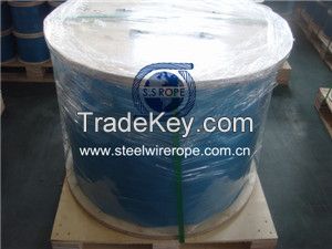 stainless steel wire rope, PVC or Nylon coated wire rope