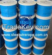 stainless steel wire rope, PVC or Nylon coated wire rope