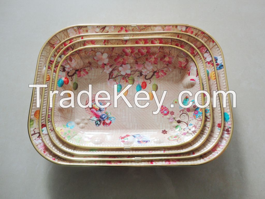 plastic trays/plastic plates