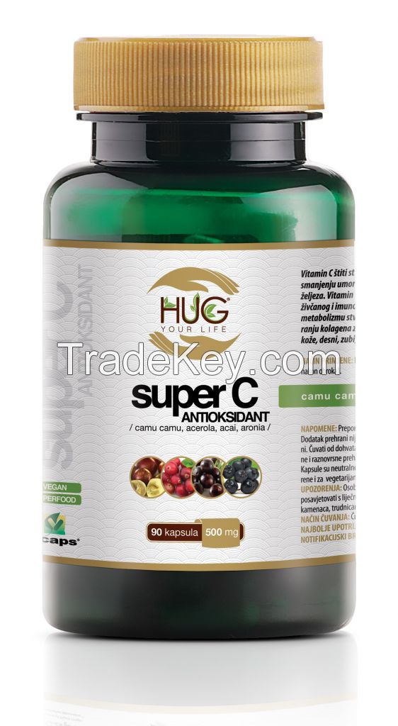 Super C Antioxidant capsules 90 x 500 mg