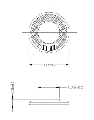 30mm mylar speaker DXI30N-B 16ohm 0.5W mylar speaker intercom speaker