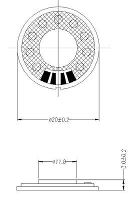 20mm mylar speaker DXI20N-A 8ohm 0.5W mobile phone mini speaker