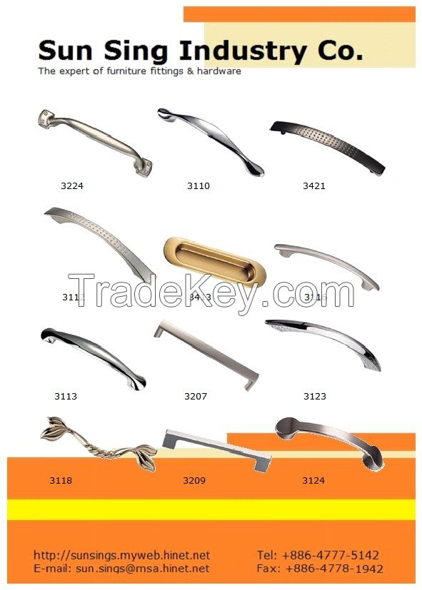 Zinc Handles, White Metal Handle