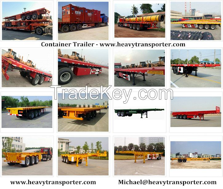 Container Trailer-Flatbed Trailer-Semi Trailer-Lowbed-China Heavy Transporter