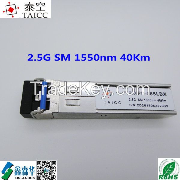 TAICC 2.5Gbps SM 1550nm 40km Fiber Optical SFP Transceiver 