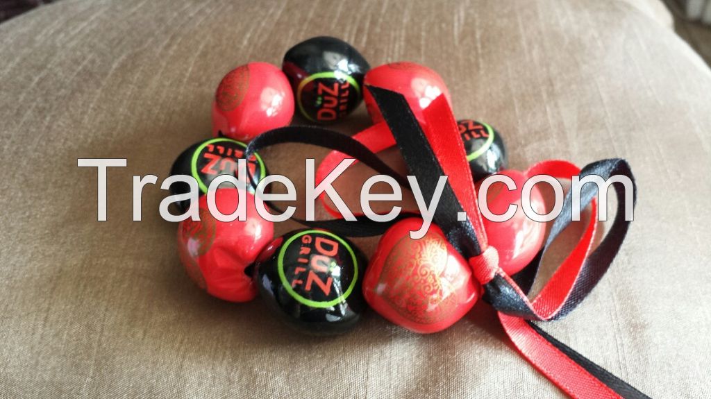 Printed Kukui Nut Beads