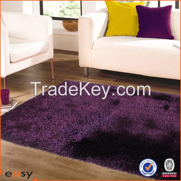 America style colorful blocks design shaggy pile carpet