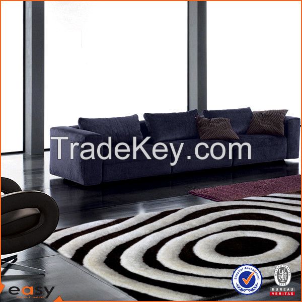 3D soft long hair home rugs for carpet dealers