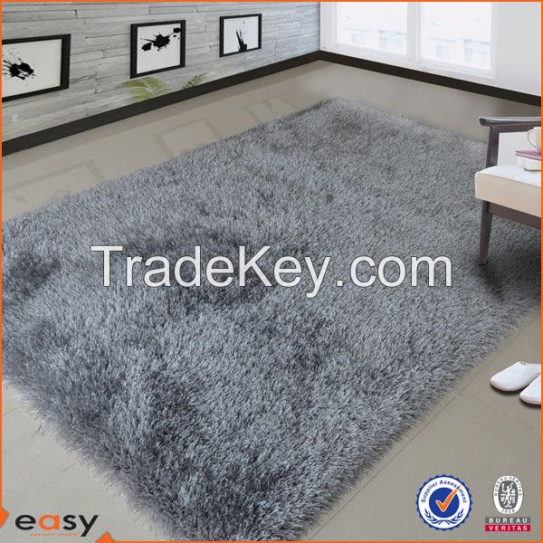 America style colorful blocks design shaggy pile carpet