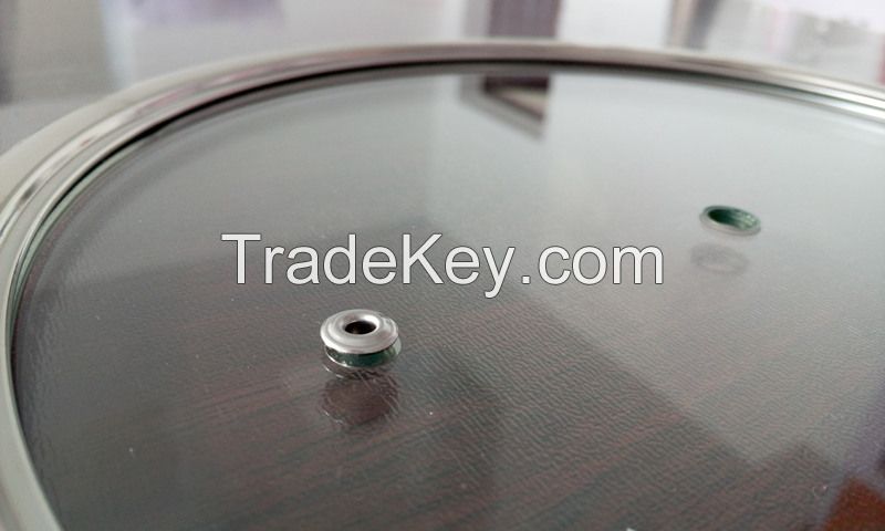 flat glass lid for cookware stailness steel pan