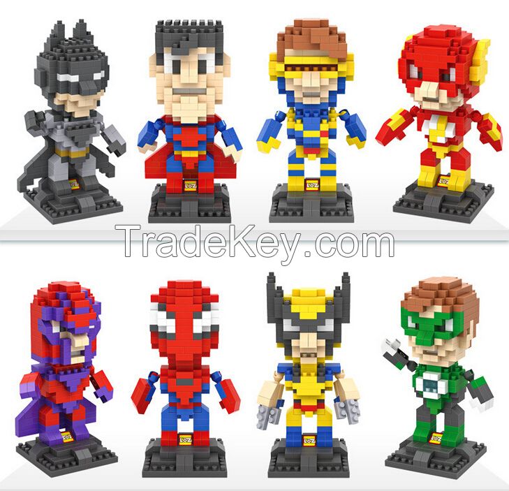 LOZ diamond block, diy super heros bricks for kids' toy gift