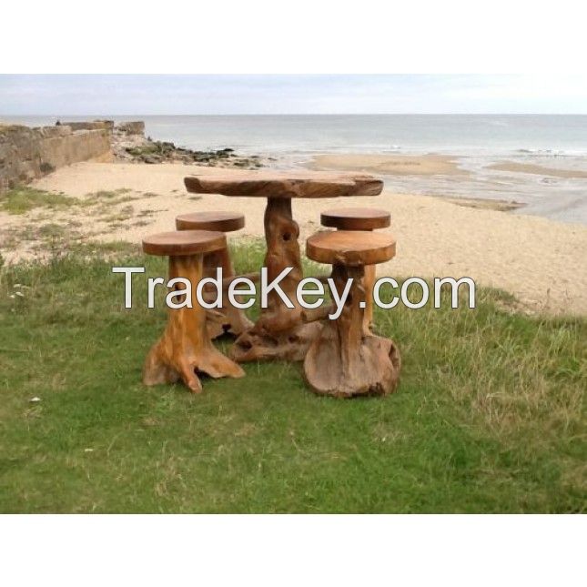 Teak Root Bar Set