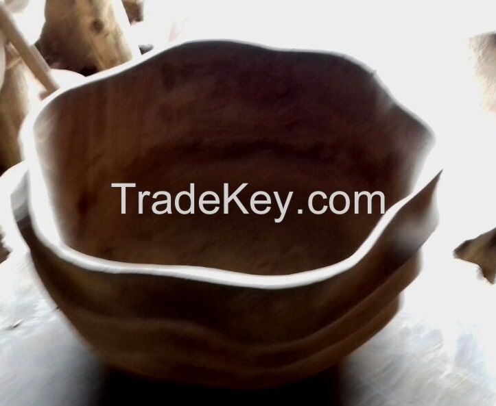 Reclaimed Teak Root Wood Bowl