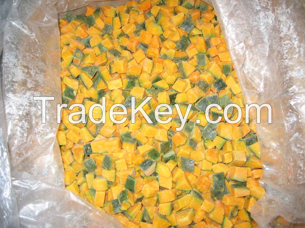 Frozen Unpeeled Pumpkin