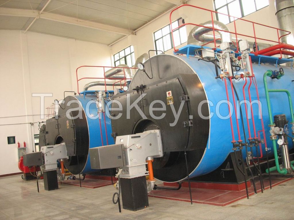 1-15 T/H Best Selling! Gas/ Oil Fired Boiler of WNS Series Fire Tube Type Hot Water or Steam Boiler