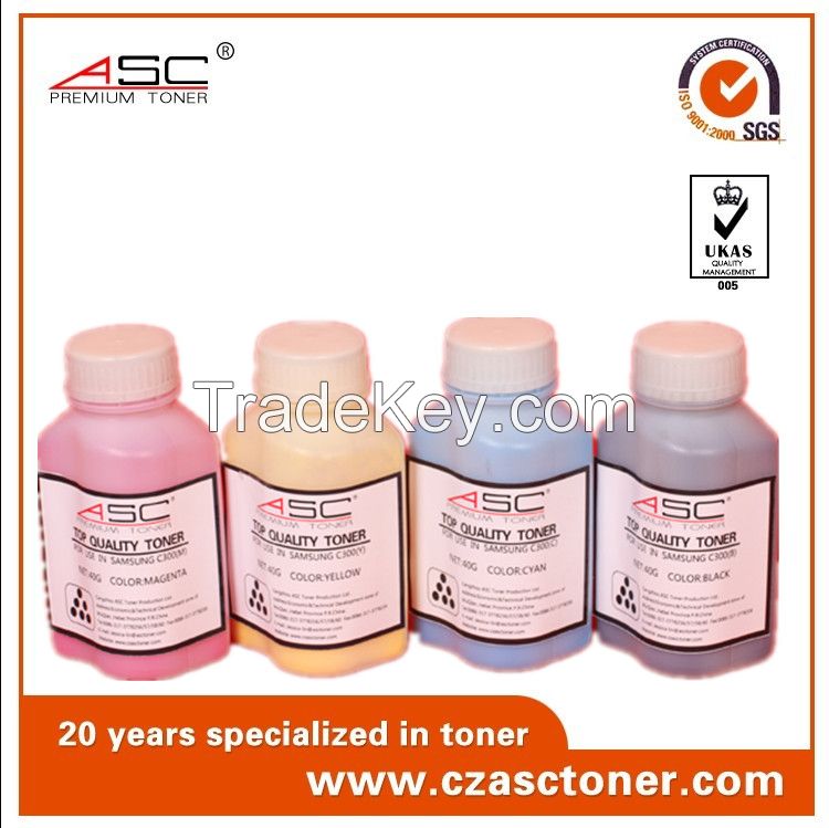 factory ASC black bottle toner powder with high quality for samsung