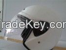 Open face helmets