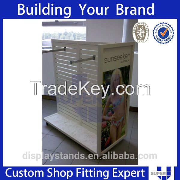 Underwear Shop Decoration Slatwall Graphic Display Rack