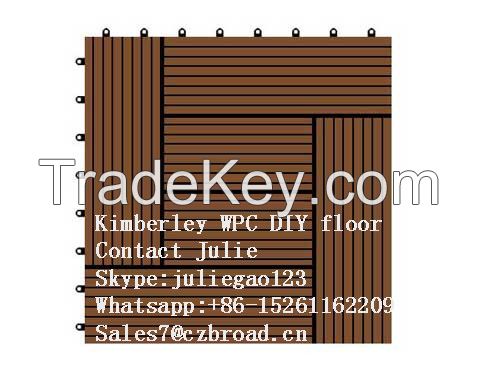 300*300*22mm Made in China Parquet Flooring, Composite DIY Decking