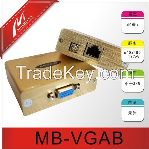 1-CH Passive VGA Extender Over Cat5e/6 Cable/VGA To RJ45 Converter