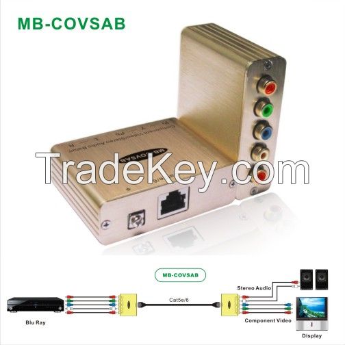 1-CH Component Video/Stereo Audio Over Cat5e/6 Cable