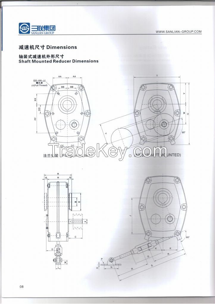 SMR shaft mounted gearbox