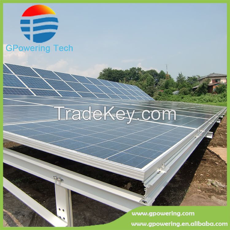 Solar Ground mounting System, Solar Aluminum Ground Mount Racking