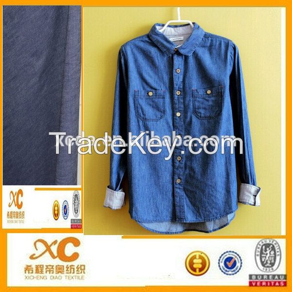 High quality , 100% cotton denim fabric for shirt