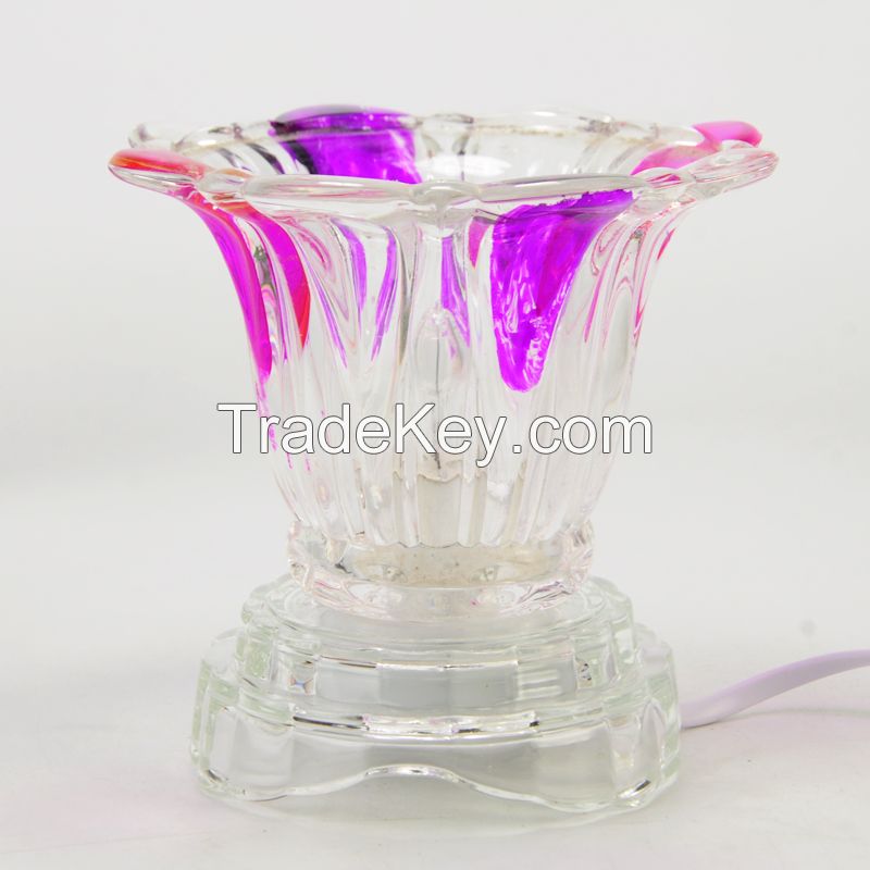 Wholesale electric Glass fragrance lamp oil burner aroma burner C0038