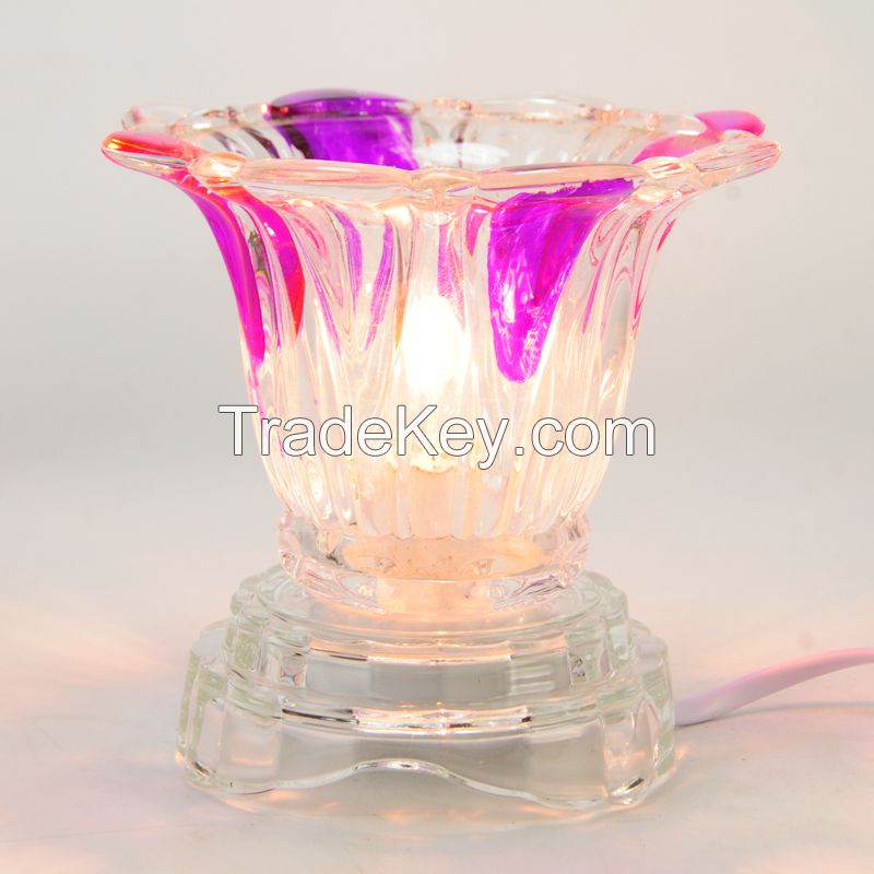 Wholesale electric Glass fragrance lamp oil burner aroma burner C0038