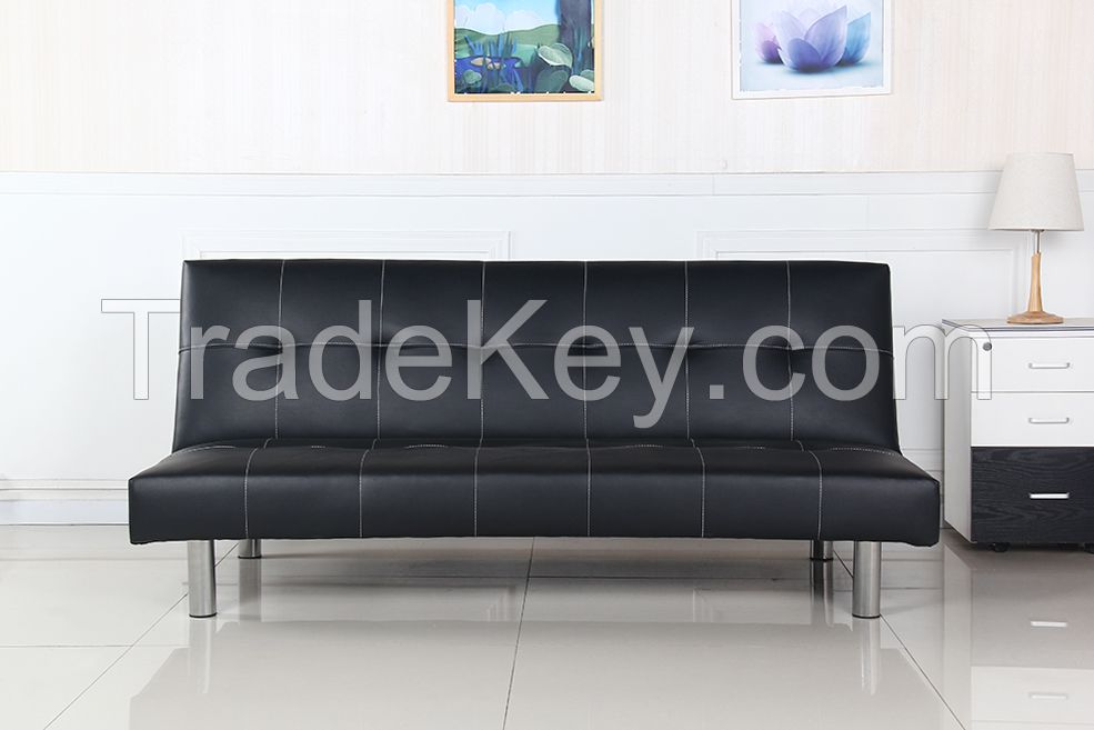 Black PU sofa bed