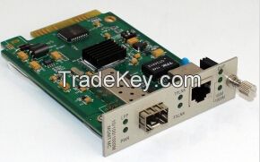 LFP 10M / 100M / 1000M Media Converter Internal Power , Card Type