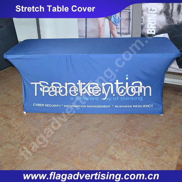 Factory custom Full Color Printed Polyester Table Cloth, Table Throw, Table Cover