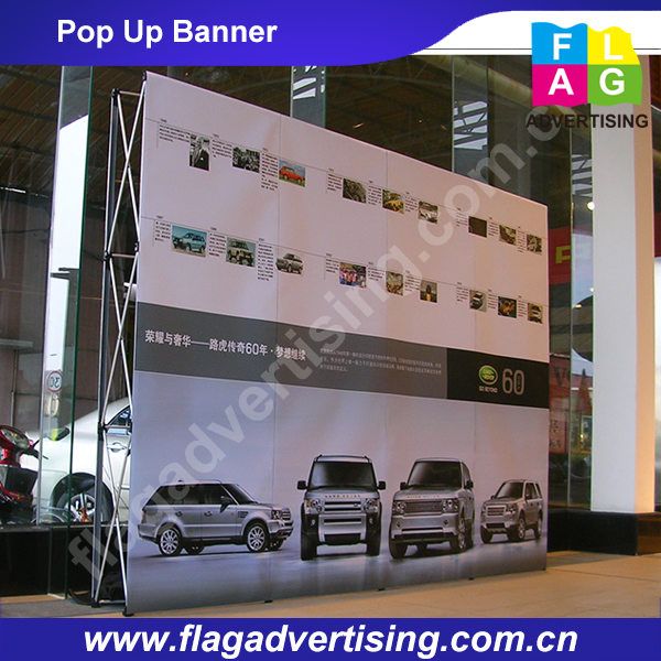 Full color printing Fabric Velcro trade show advertising Pop Up wall Display