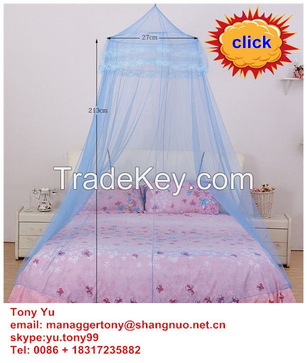 2015 beautiful circular princess bed canopy mosquito net for girl's bed