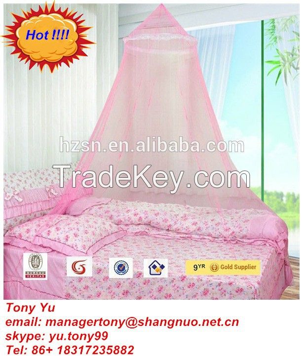 2015 beautiful circular princess bed canopy mosquito net for girl's bed