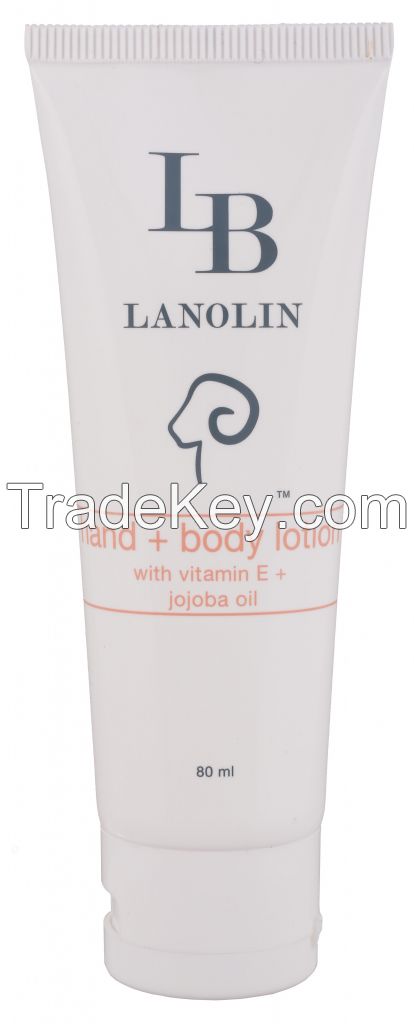 LB Lanolin Hand and Body Lotion with Vitamin E + Jojoba Oil