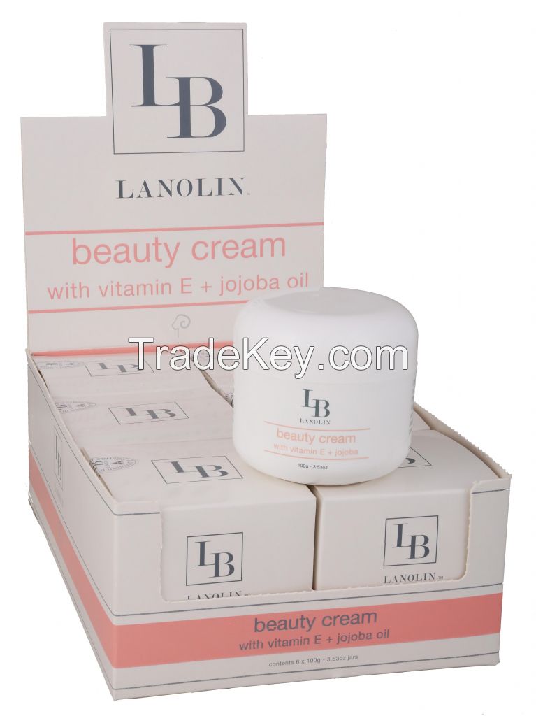 LB Lanolin Cream with Vitamin E + Jojoba Oil