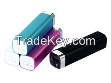 2000mAh Lipstick power bank with indicator