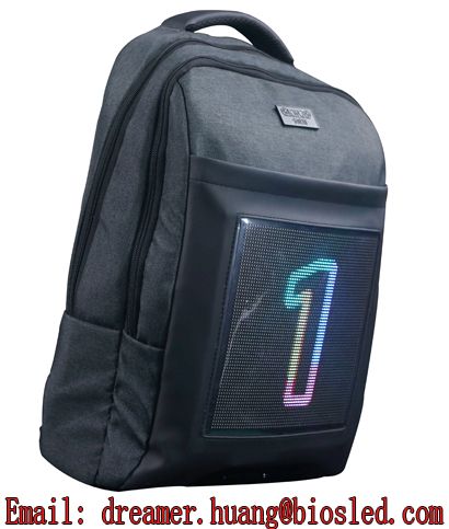 Pix Backpack, Bag Display Cartoon, Animation, LED Bag Show Moving Text