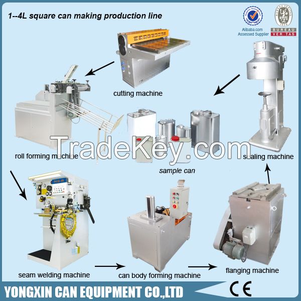 1-4L oliver oil chemical can making machine