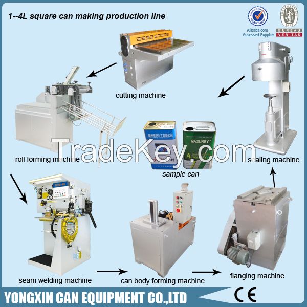 1-4L oliver oil chemical can making machine